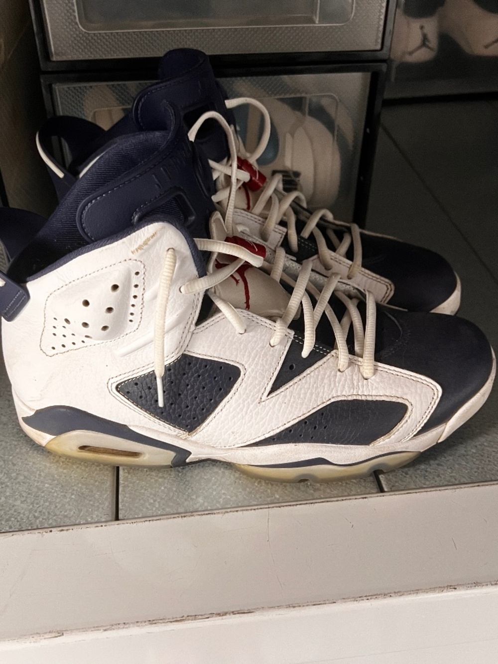 Jordan 6 - NAVY/WHITE